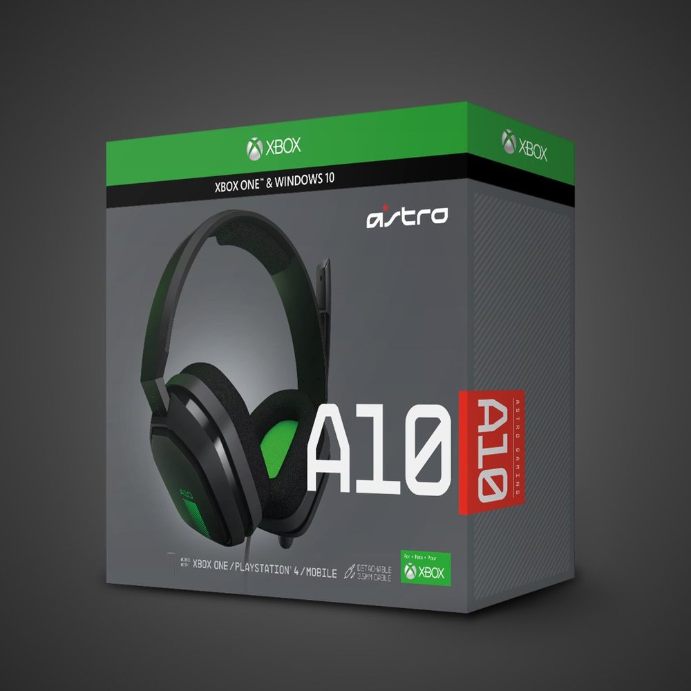 A10 Gaming Headset for XB1 with Flip-to-Mute Microphone, GreenBlack